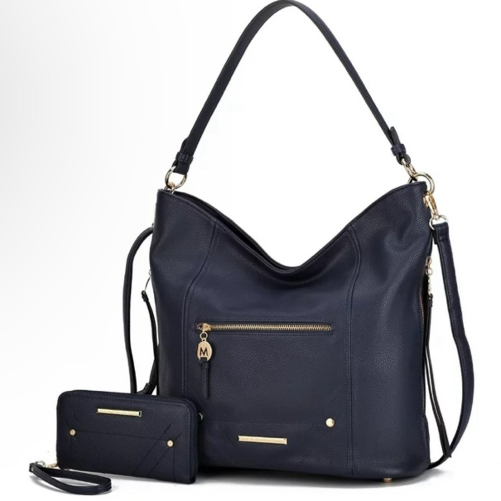 (3pc) MKF Collection Jordina Shoulder Handbag by Mia K-Matching Wallet